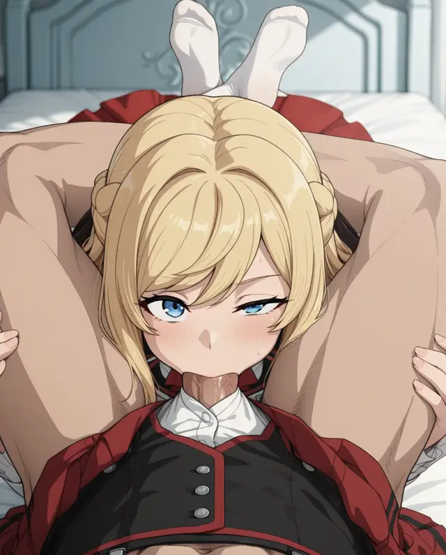 Ariel Anemoi Asura — Mushoku Tensei, planche 279. ahegao, leg lock, pantyhose, schoolgirl uniform