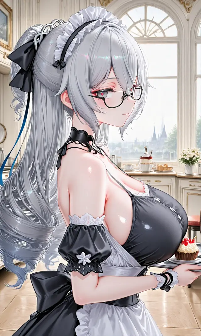 Bronya Zaychik, Mei Raiden — Honkai Star Rail, planche 39. big breasts, bikini, business suit, drill hair, glasses, maid