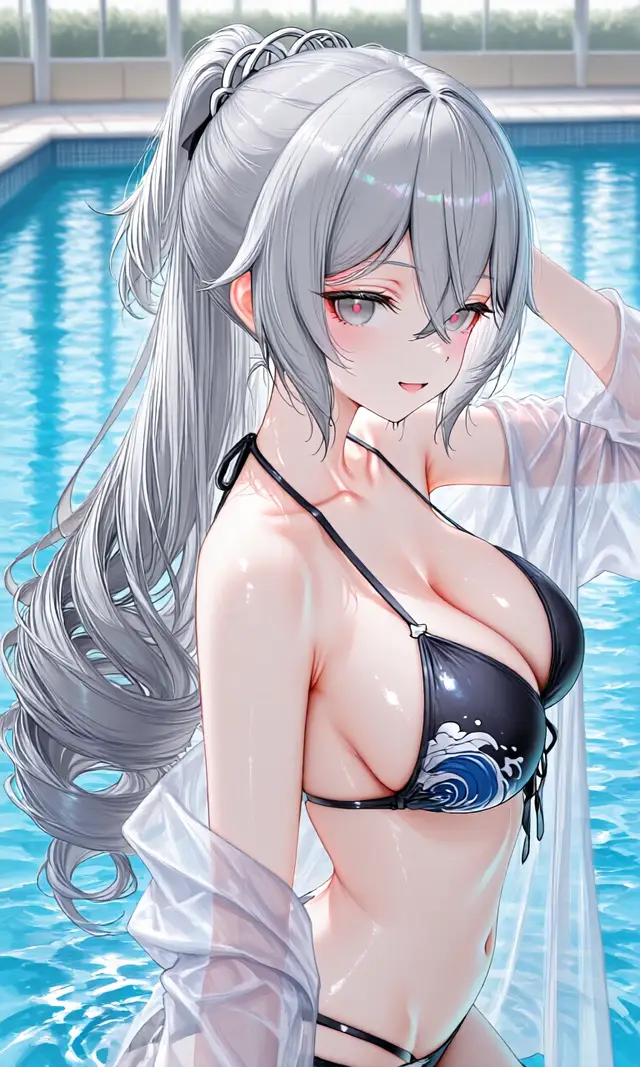 Bronya Zaychik, Mei Raiden — Honkai Star Rail, planche 47. big breasts, bikini, business suit, drill hair, glasses, maid