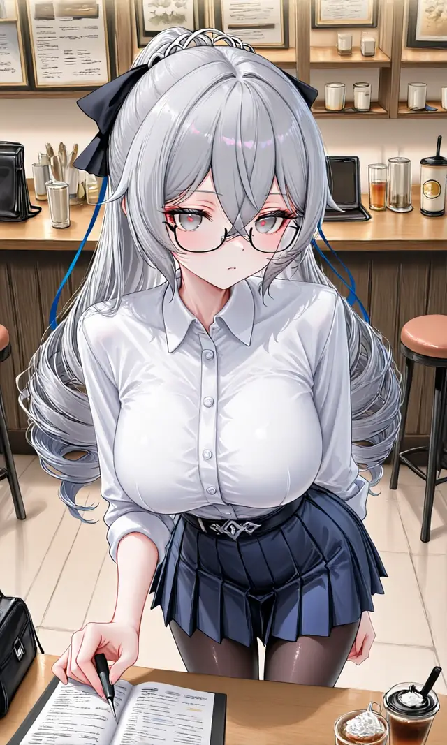 Bronya Zaychik, Mei Raiden — Honkai Star Rail, planche 84. big breasts, bikini, business suit, drill hair, glasses, maid