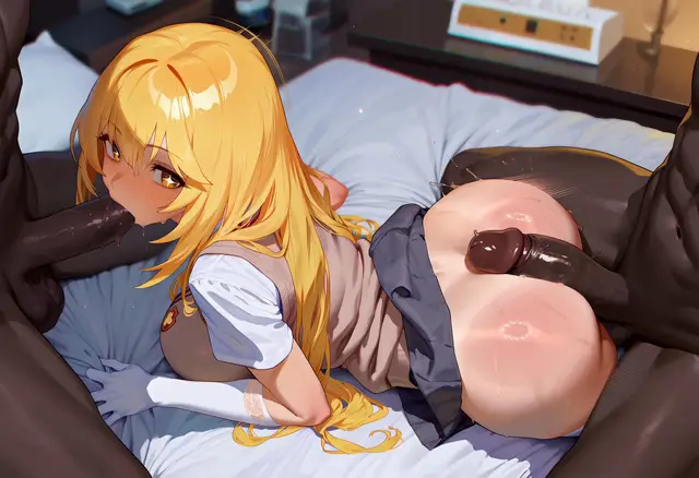 Misaki Shokuhou (Toaru Railgun) — Toaru Project, planche 18. ahegao, anal, blowjob, bukkake, double penetration, gloves