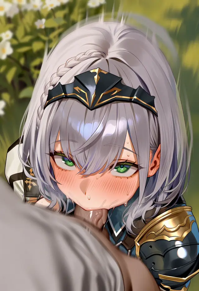 Shirogane Noel — Hololive, planche 10. ahegao, big breasts, blowjob, kissing, nakadashi, sole female