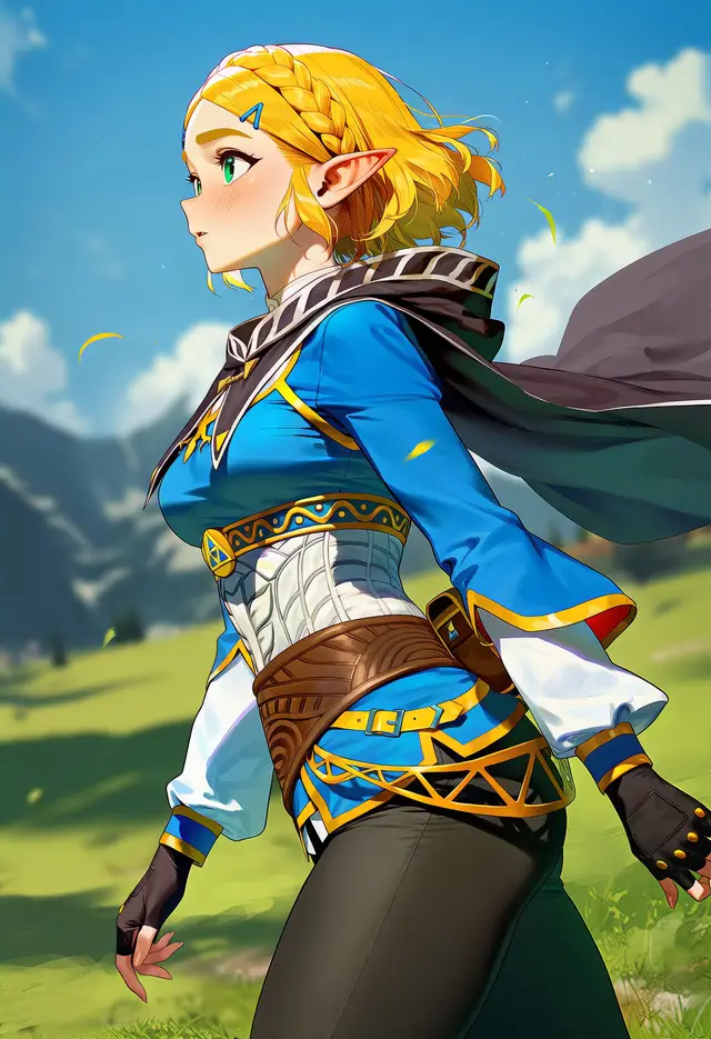 Princess Zelda — The Legend of Zelda, planche 2. anal, anal intercourse, blowjob, deepthroat, elf, fingering