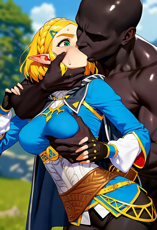 Princess Zelda — The Legend of Zelda, planche 7. anal, anal intercourse, blowjob, deepthroat, elf, fingering