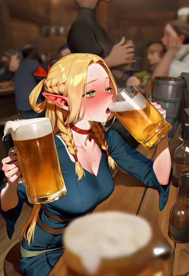 Marcille Donato — Dungeon Meshi, planche 3. ahegao, anal, anal intercourse, blowjob, drunk, elf