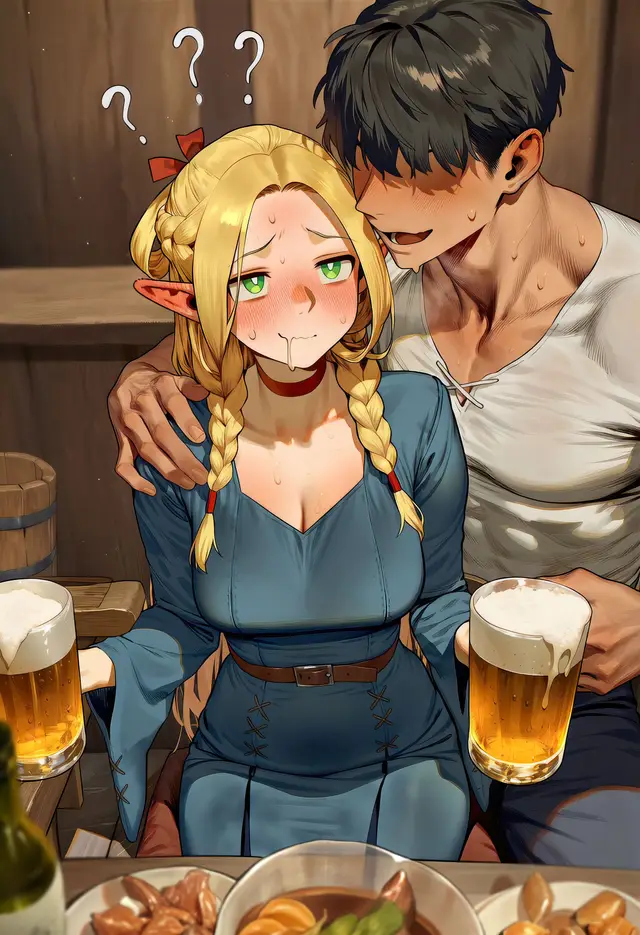 Marcille Donato — Dungeon Meshi, planche 6. ahegao, anal, anal intercourse, blowjob, drunk, elf
